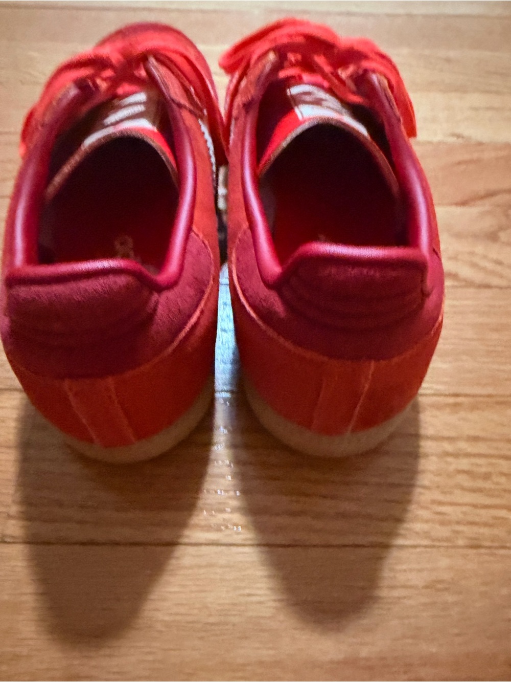 Women adidas Samba Sneakers in Red and White - Picture 3 of 3